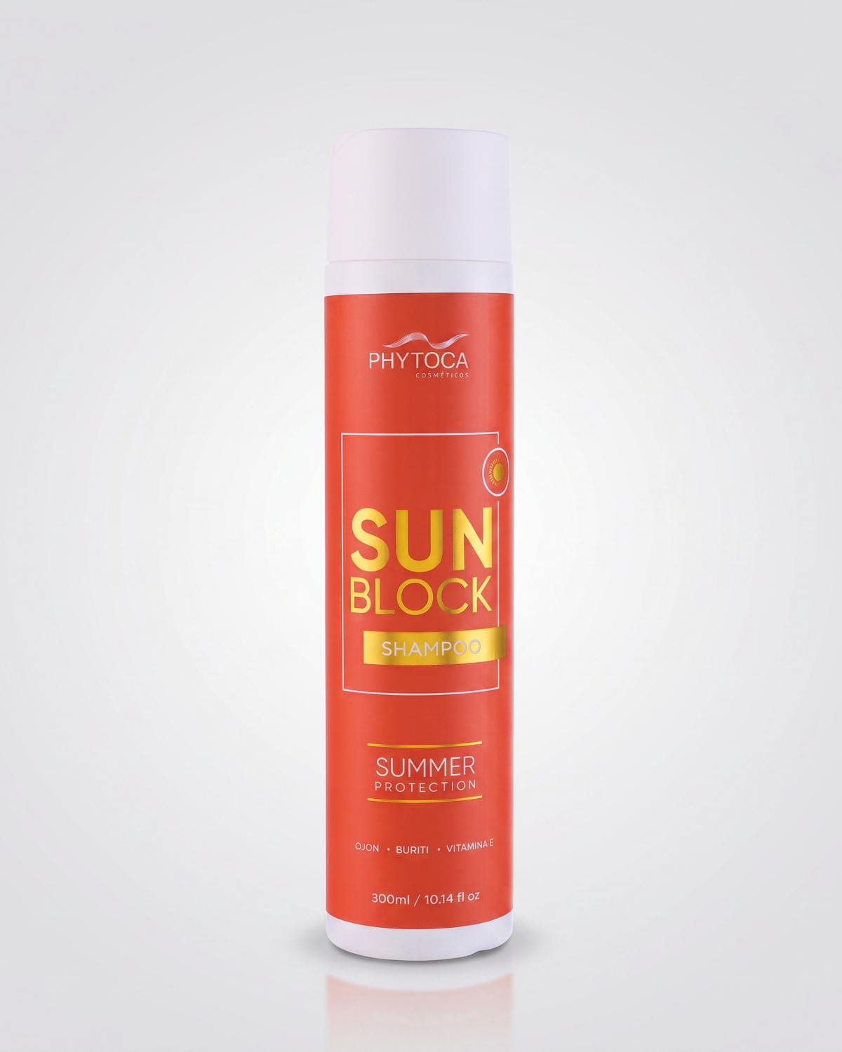SunBlock Shampoo — aplicação